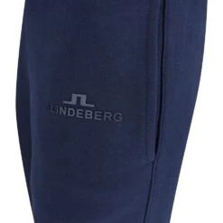 J.Lindeberg Athleisure Joggers - Alpha Fleece Pant - JL Navy AW23 -Golf Fashion Shop j lindeberg golf trousers alpha pant jl navy ss23 amjs07673 6855 n