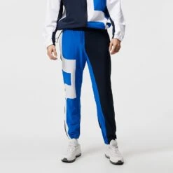 J.Lindeberg Athleisure Joggers - Benjamin Stretch Fleece - Navy SS23 -Golf Fashion Shop j lindeberg golf trousers benjamin pant jl navy ss23 amjs08048 6855 b