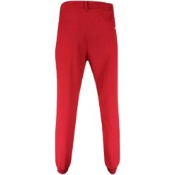 J.Lindeberg Golf Joggers - Performance Cuffed Pant - Chili Pepper SS23 -Golf Fashion Shop j lindeberg golf trousers cuff jogger pant chili pepper ss23 gmpa07909 g098 p