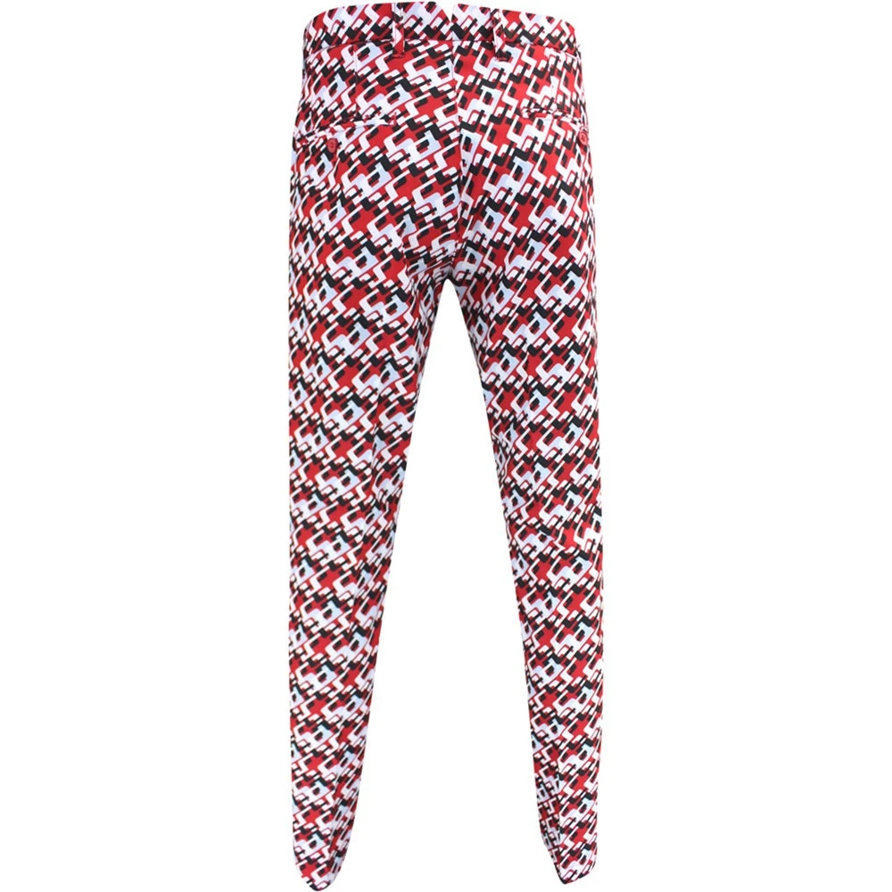 J.Lindeberg Golf Trousers - Ellott Print Pant - MB Cherry AW23 5 J.Lindeberg Golf Trousers - Ellott Print Pant - MB Cherry AW23 - Image 3