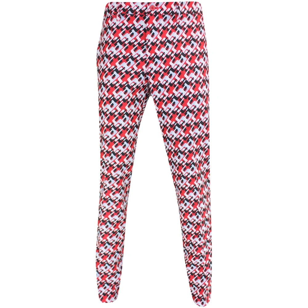J.Lindeberg Golf Trousers - Ellott Print Pant - MB Cherry AW23 3 J.Lindeberg Golf Trousers - Ellott Print Pant - MB Cherry AW23