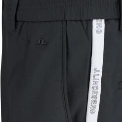 J.Lindeberg Golf Trousers - Stuart Stripe Pant Slim - Black AW23 -Golf Fashion Shop j lindeberg golf trousers stuart stripe pant slim black ss23 gmpa07912 9999 48