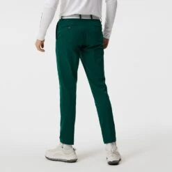 J.Lindeberg Golf Trousers - Vent Pant Slim - Rain Forest SS23 -Golf Fashion Shop j lindeberg golf trousers vent rain forest 3