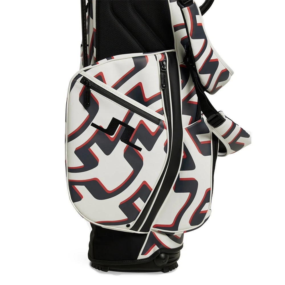 J.Lindeberg Golf Bag - Play Stand Bag Print - Wave Bridge AW23 - Image 5