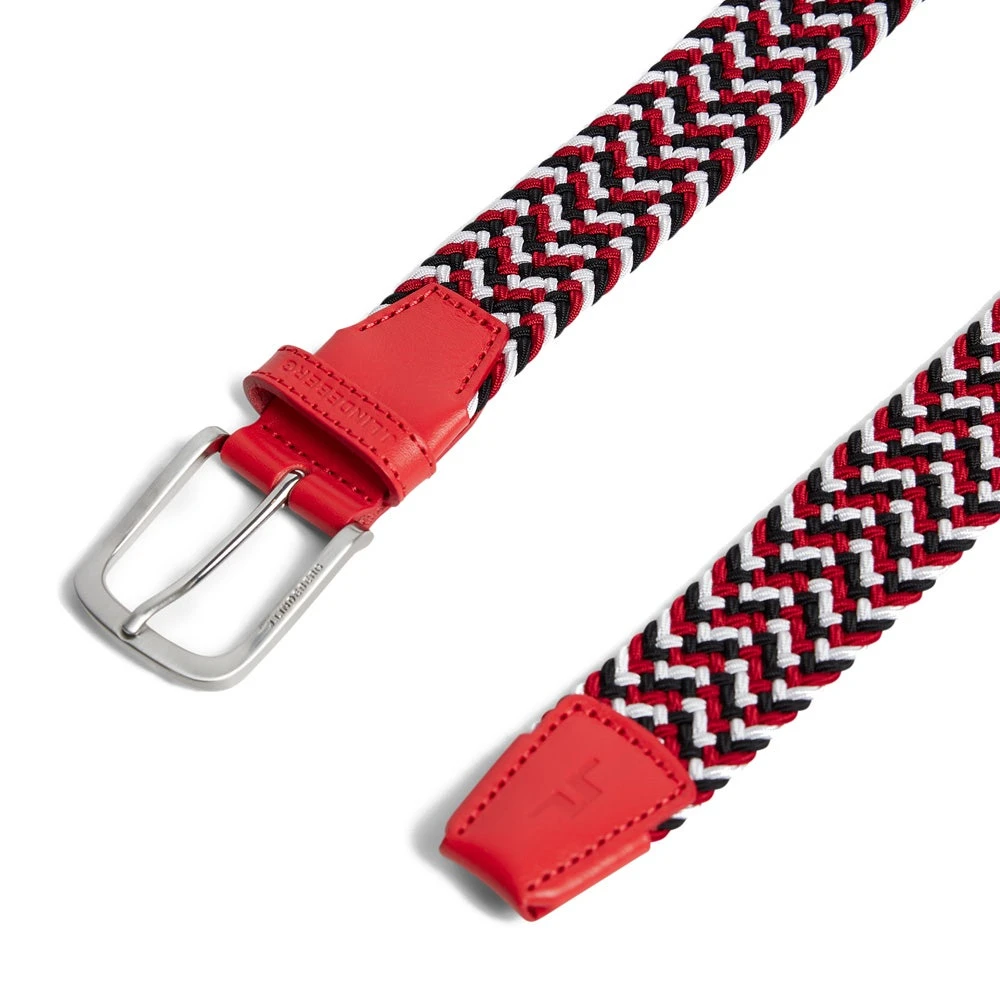 J.Lindeberg Golf Belt - Bubba Elastic - Fiery Red AW23 - Image 2