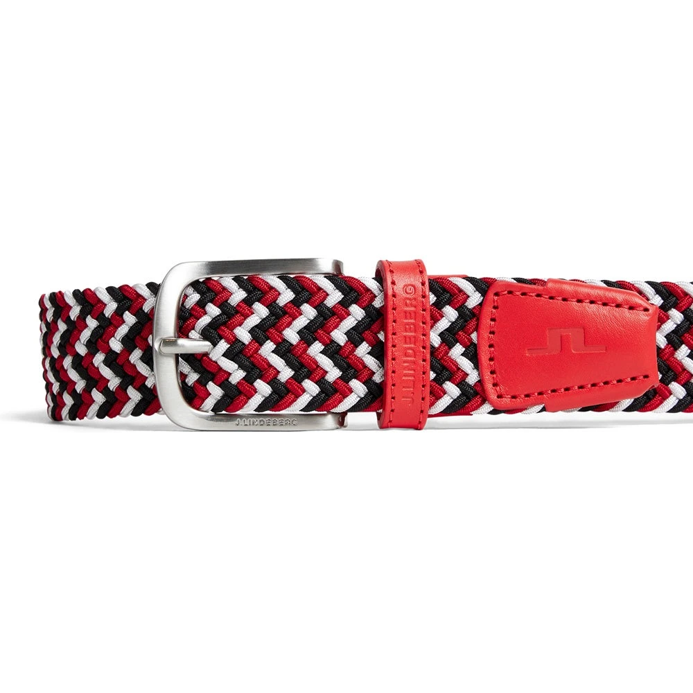 J.Lindeberg Golf Belt - Bubba Elastic - Fiery Red AW23 - Image 3