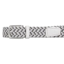 J.Lindeberg Golf Belt - Bubba Elastic - Light Grey AW23 -Golf Fashion Shop j lindeberg golf belt bubba elastic light grey aw23 3 detail