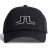 J.Lindeberg Golf Cap - Angus - Black AW23 -Golf Fashion Shop j lindeberg golf cap angus black aw23 1 main