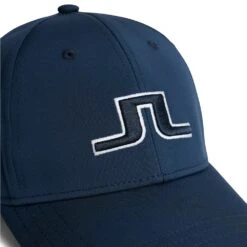 J.Lindeberg Golf Cap - Angus - JL Navy AW23 -Golf Fashion Shop j lindeberg golf cap angus jl navy aw23 3 detail