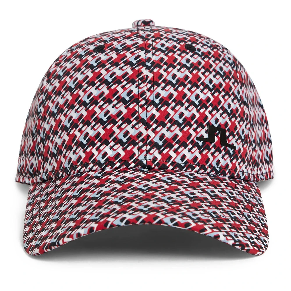 J.Lindeberg Golf Cap - Jim Print - MB Cherry AW23 3 J.Lindeberg Golf Cap - Jim Print - MB Cherry AW23