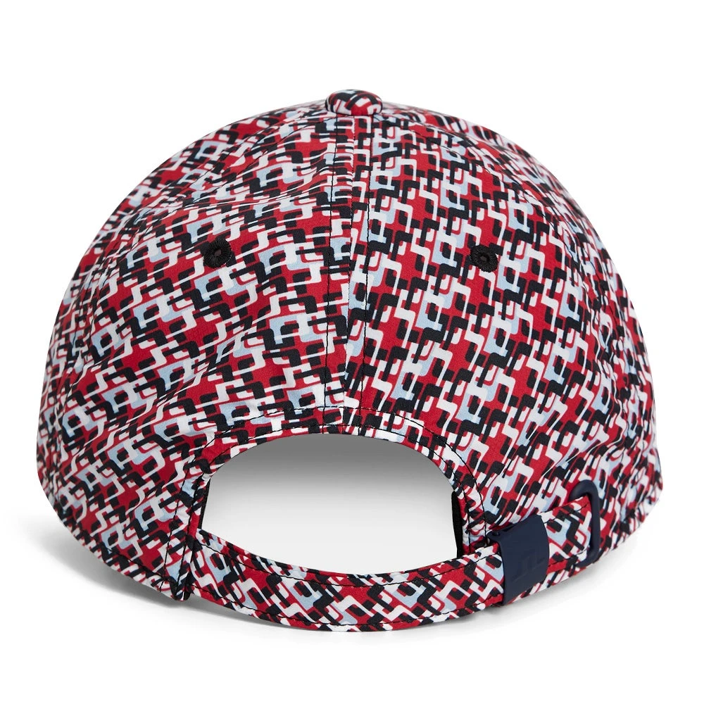 J.Lindeberg Golf Cap - Jim Print - MB Cherry AW23 4 J.Lindeberg Golf Cap - Jim Print - MB Cherry AW23 - Image 2
