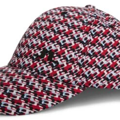 J.Lindeberg Golf Cap - Jim Print - MB Cherry AW23 7 J.Lindeberg Golf Cap - Jim Print - MB Cherry AW23 -Golf Fashion Shop j lindeberg golf cap jim print mb cherry aw23 3 detail