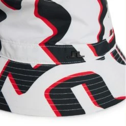 J.Lindeberg Golf Hat - Denver Print Bucket - Wave Bridge AW23 -Golf Fashion Shop j lindeberg golf hat denver print bucket wave bridge aw23 3 lifestyle