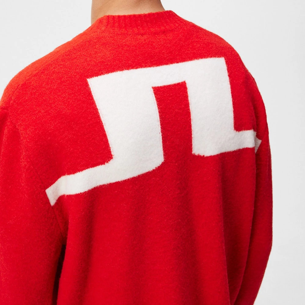 J.Lindeberg Golf Jumper - Clarke Knitted Cardigan - Fiery Red AW23 9 J.Lindeberg Golf Jumper - Clarke Knitted Cardigan - Fiery Red AW23 - Image 7