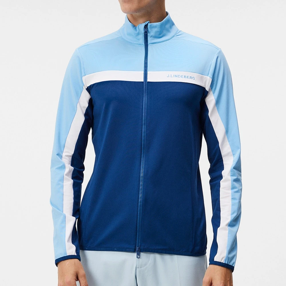 J.Lindeberg Golf Mid Layer - Jarvis FZ - Little Boy Blue AW23 7 J.Lindeberg Golf Mid Layer - Jarvis FZ - Little Boy Blue AW23 - Image 5