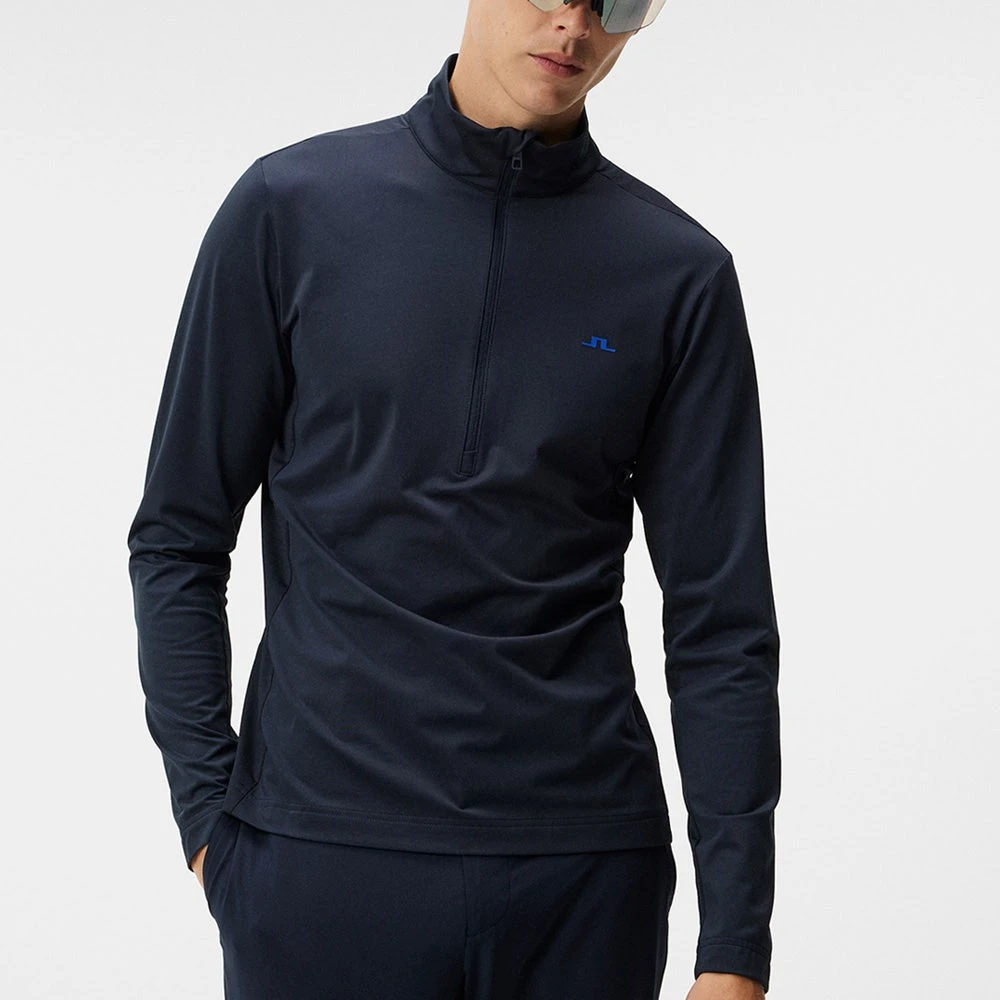 J.Lindeberg Golf Pullover - Luke HZ Mid - JL Navy AW23 - Image 5
