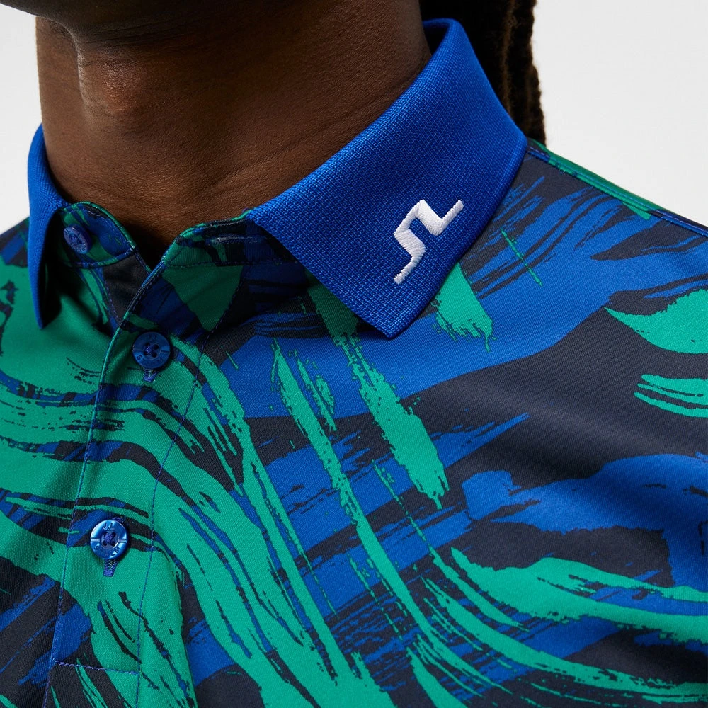 J.Lindeberg Golf Shirt - KV Print Regular Fit - Death Valley AW23 11 J.Lindeberg Golf Shirt - KV Print Regular Fit - Death Valley AW23 - Image 9