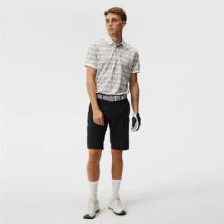 J.Lindeberg Golf Shirt - KV Print Regular Fit - MB Grey AW23 19 J.Lindeberg Golf Shirt - KV Print Regular Fit - MB Grey AW23 -Golf Fashion Shop j lindeberg golf shirt kv print regular fit mb grey aw23 gmjt08571 u238 38