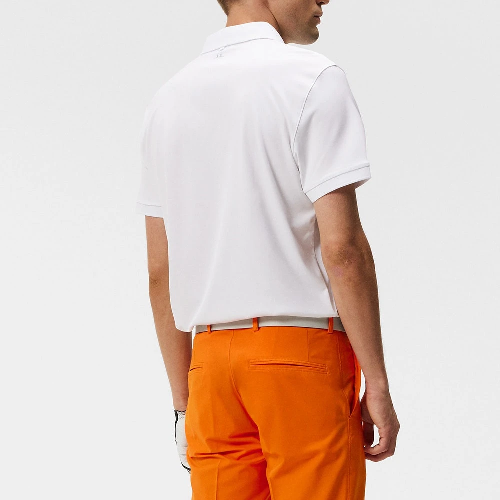 J.Lindeberg Golf Shirt - Tour Tech Slim Fit - Grey Melange AW23 - Image 6