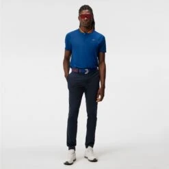 J.Lindeberg Golf Shirt - Tyson Regular Fit - Estate Blue AW23 -Golf Fashion Shop j lindeberg golf shirt tyson regular fit estate blue aw23 gmjt08574 o341 53