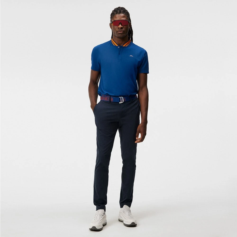 J.Lindeberg Golf Shirt - Tyson Regular Fit - Estate Blue AW23 - Image 9