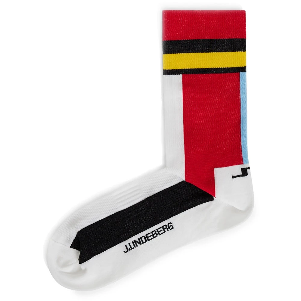 J.Lindeberg Golf Socks - Ross High Sock - Fiery Red AW23