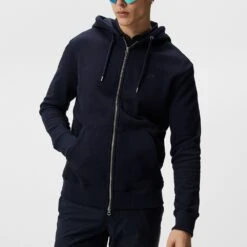 J.Lindeberg Golf Hoodie - Alpha Fleece FZ - JL Navy AW23 13 J.Lindeberg Golf Hoodie - Alpha Fleece FZ - JL Navy AW23 -Golf Fashion Shop jl alpha stretch fleece zipper navy 4