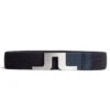 J.Lindeberg Golf Belt - Berry Stretch Woven - JL Navy AW23 -Golf Fashion Shop jl golf belt berry stretch woven carry over navy aw23 01