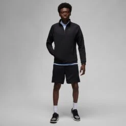 Nike Jordan Golf Pullover - Dri-Fit Player HZ - Black FA23 -Golf Fashion Shop jordan golf pullover dri fit player hz black fa23 fb7562 010 14