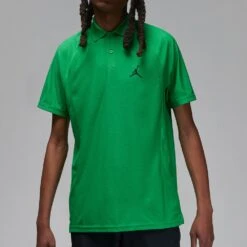 Jordan Golf Shirt - DF ADV Jacquard Polo - Lucky Green SU23 -Golf Fashion Shop jordan golf shirt df adv jacquard polo lucky green su23 dz0548 310 36