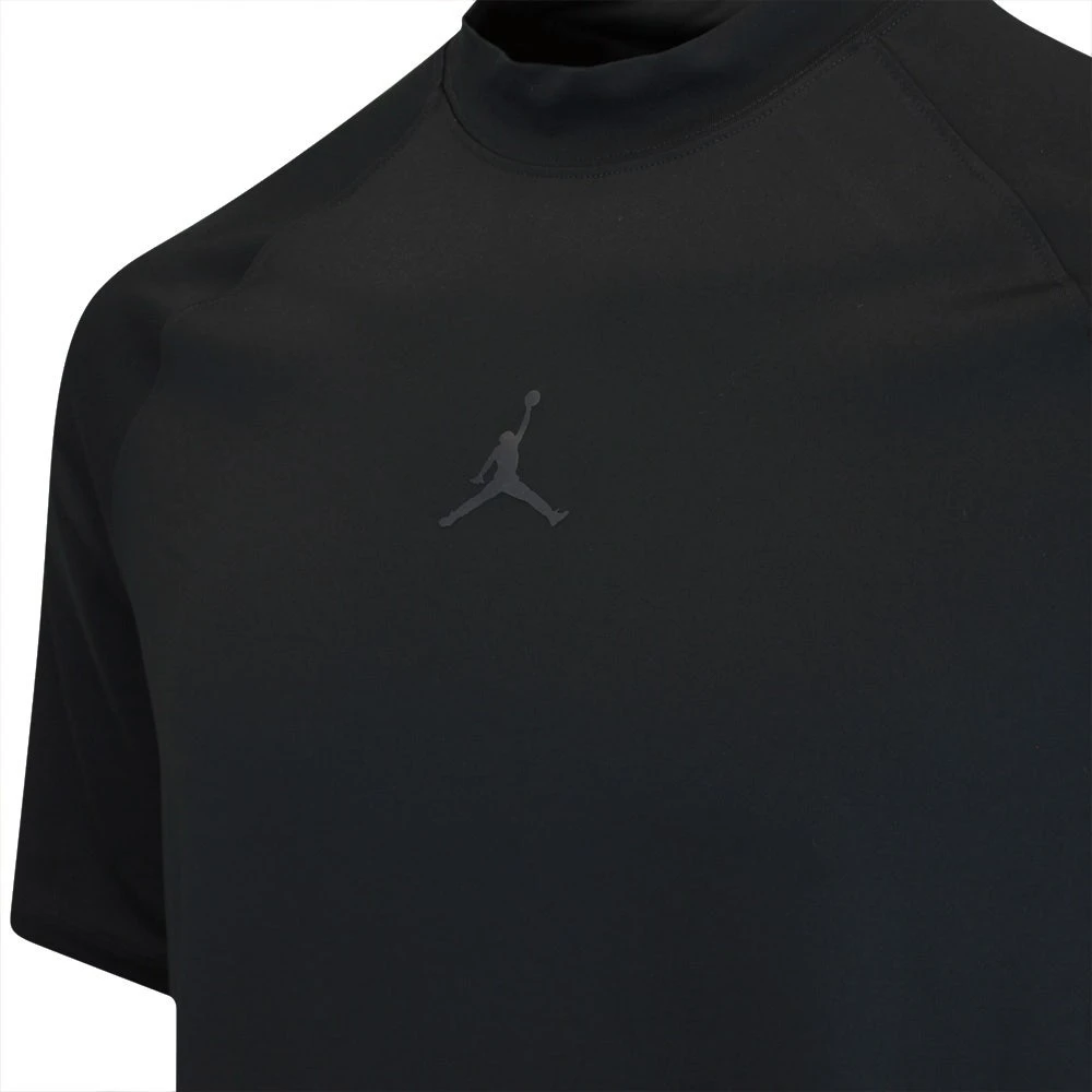 Jordan Golf Shirt - DF Mock Neck Polo - Black SU23 6 Jordan Golf Shirt - DF Mock Neck Polo - Black SU23 - Image 4