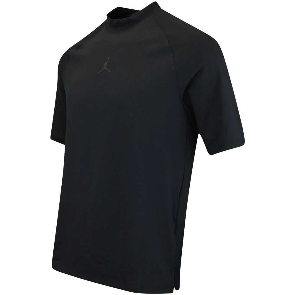 Jordan Golf Shirt - DF Mock Neck Polo - Black SU23 4 Jordan Golf Shirt - DF Mock Neck Polo - Black SU23 - Image 2