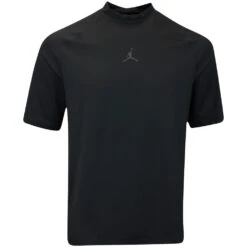 Jordan Golf Shirt - DF Mock Neck Polo - Black SU23