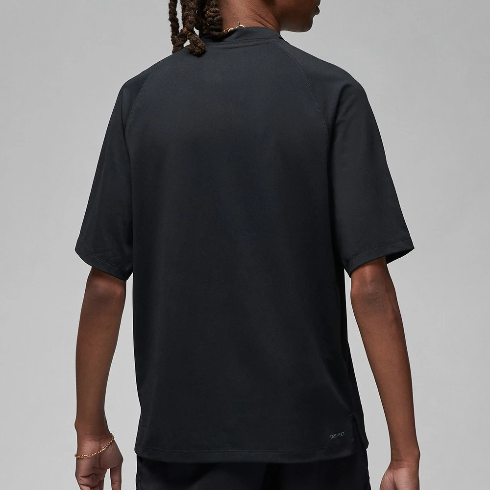 Jordan Golf Shirt - DF Mock Neck Polo - Black SU23 8 Jordan Golf Shirt - DF Mock Neck Polo - Black SU23 - Image 6
