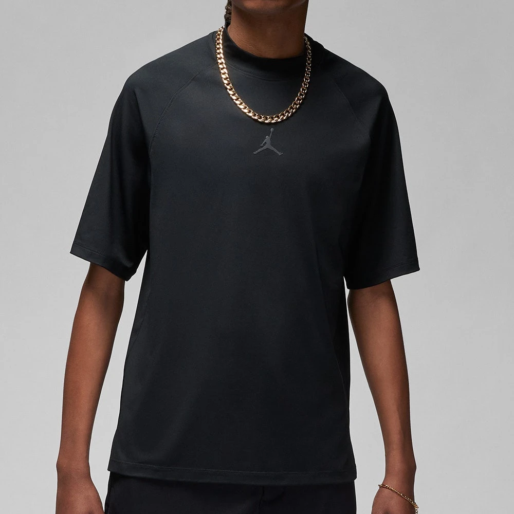 Jordan Golf Shirt - DF Mock Neck Polo - Black SU23 7 Jordan Golf Shirt - DF Mock Neck Polo - Black SU23 - Image 5