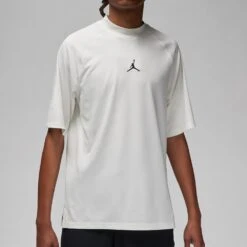 Jordan Golf Shirt - DF Mock Neck Polo - Sail SU23 -Golf Fashion Shop jordan golf shirt df mock neck polo sail su23 fd1399 133 65