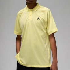 Jordan Golf Shirt - DF Sport Pique Polo - Lemon Chiffon SU23 -Golf Fashion Shop jordan golf shirt df sport polo lemon chiffon su23 dz0540 706 22