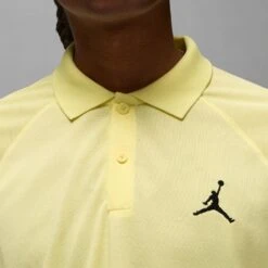 Jordan Golf Shirt - DF Sport Pique Polo - Lemon Chiffon SU23 -Golf Fashion Shop jordan golf shirt df sport polo lemon chiffon su23 dz0540 706 23