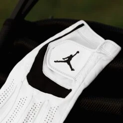 Jordan Golf Glove - Leather Jumpman Logo GG - White 2023 -Golf Fashion Shop jordan 0014 layer 19
