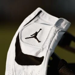 Jordan Golf Glove - Leather Jumpman Logo GG - White 2023 -Golf Fashion Shop jordan 0017 layer 16