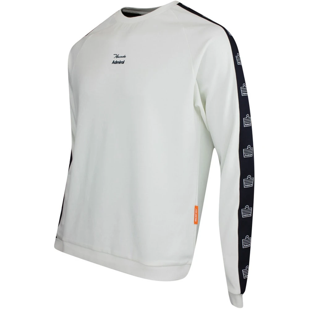 Macade Golf Pullover - Admiral Sportswear Kit Crew - White AW23 4 Macade Golf Pullover - Admiral Sportswear Kit Crew - White AW23 - Image 2