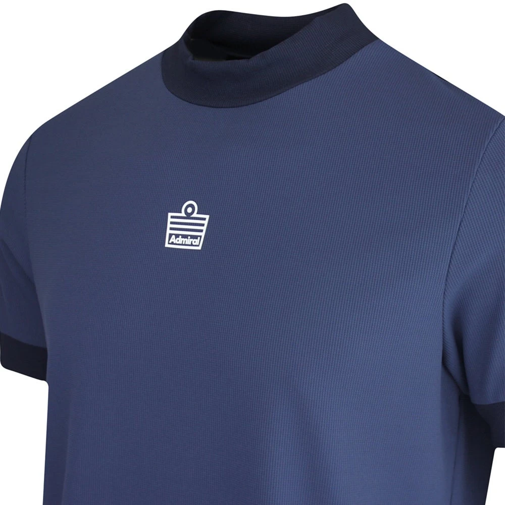 Macade Golf Shirt - Admiral Sportswear Mock Neck Polo - Navy AW23 6 Macade Golf Shirt - Admiral Sportswear Mock Neck Polo - Navy AW23 - Image 4