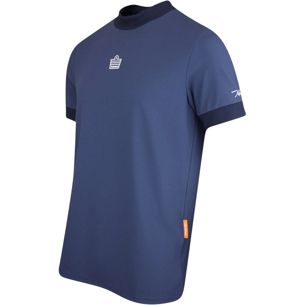 Macade Golf Shirt - Admiral Sportswear Mock Neck Polo - Navy AW23 4 Macade Golf Shirt - Admiral Sportswear Mock Neck Polo - Navy AW23 - Image 2