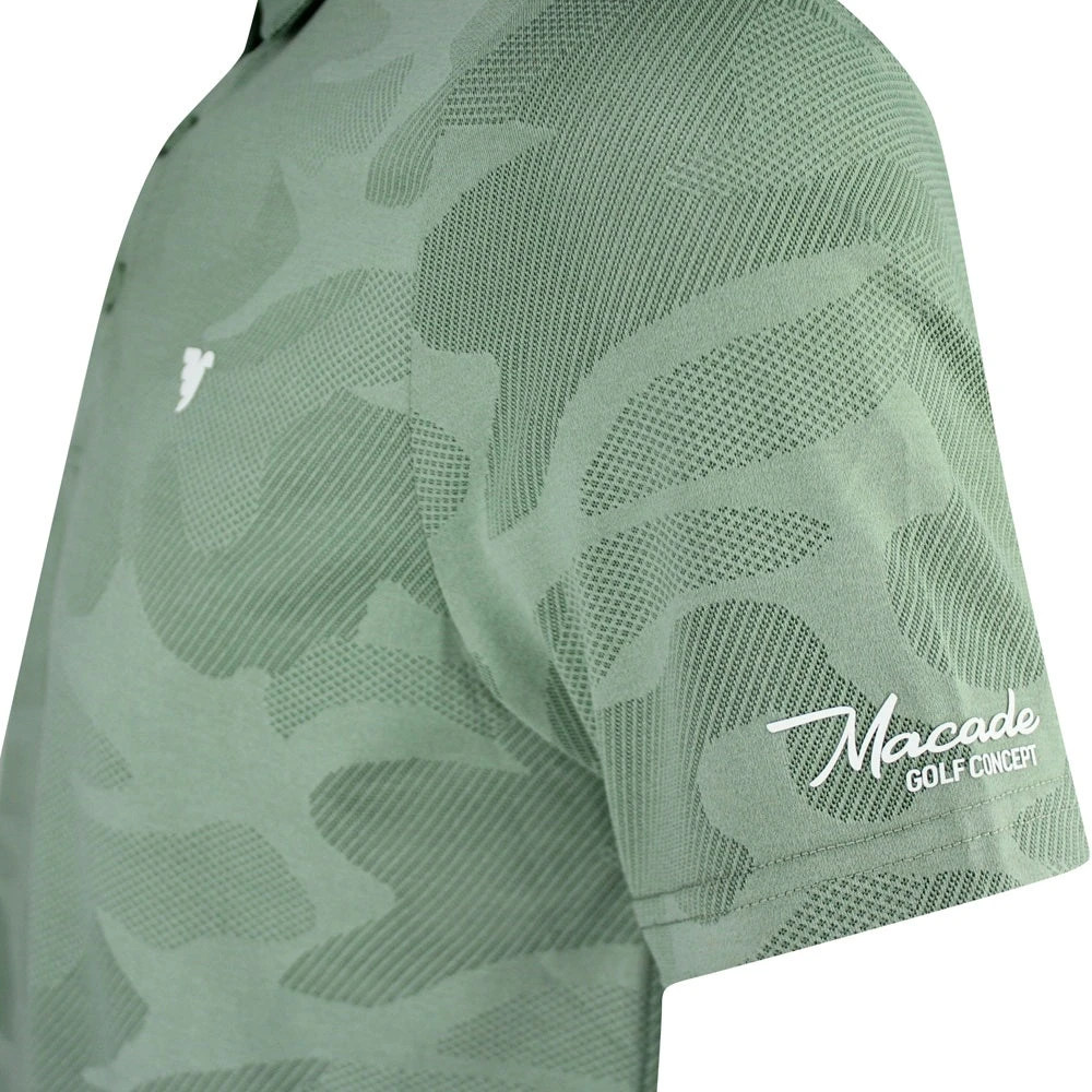 Macade Golf Shirt - Nolan Camo Polo - Sage Green SS23 6 Macade Golf Shirt - Nolan Camo Polo - Sage Green SS23 - Image 4