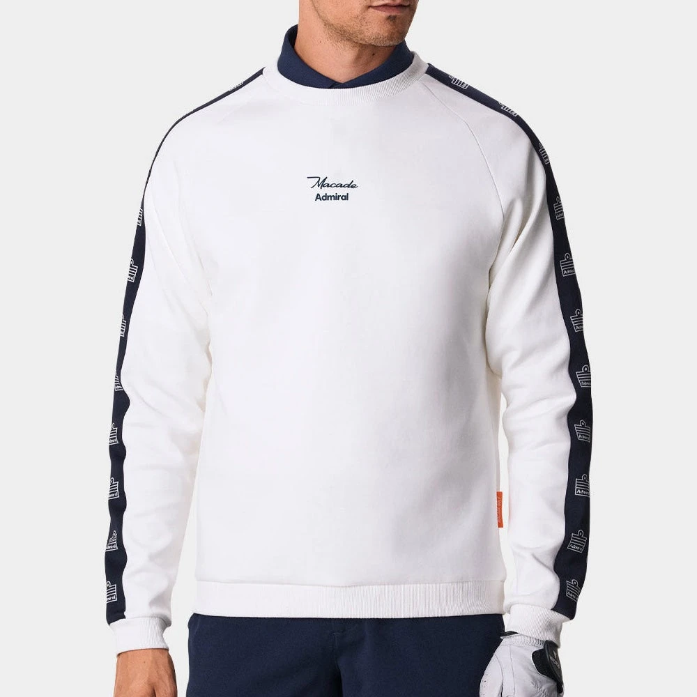 Macade Golf Pullover - Admiral Sportswear Kit Crew - White AW23 7 Macade Golf Pullover - Admiral Sportswear Kit Crew - White AW23 - Image 5