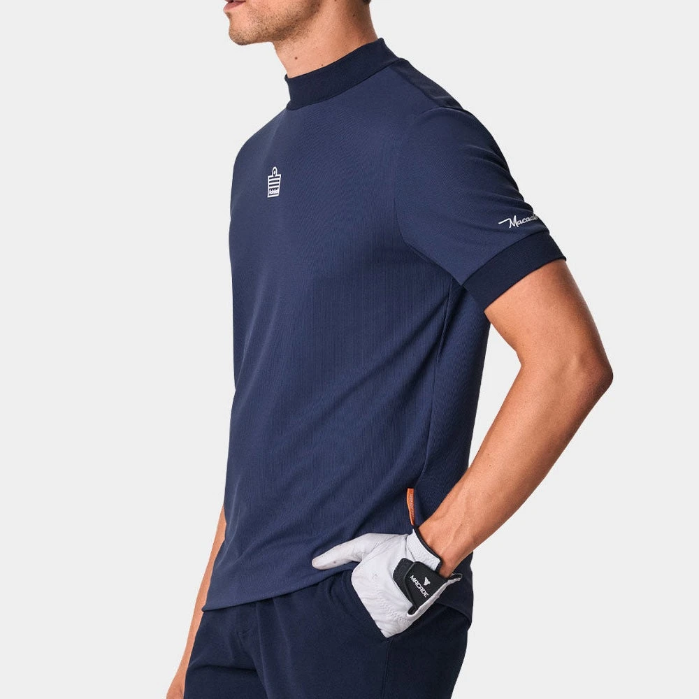 Macade Golf Shirt - Admiral Sportswear Mock Neck Polo - Navy AW23 8 Macade Golf Shirt - Admiral Sportswear Mock Neck Polo - Navy AW23 - Image 6
