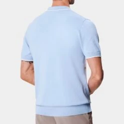 Macade Golf Shirt - Mac Intarsia Knitted Polo - Light Blue AW23 18 Macade Golf Shirt - Mac Intarsia Knitted Polo - Light Blue AW23 -Golf Fashion Shop macade golf 0011 3. mac light blue 1296x
