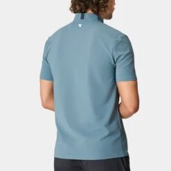 Macade Golf Shirt - Heath Blade Polo - Blue SU23 -Golf Fashion Shop macade golf shirt heath blade polo blue su23 3