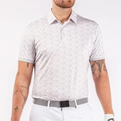 Galvin Green Golf Shirt - Madden Ventil8 - Cool Grey AW23 -Golf Fashion Shop madden d01000049365 s1 1