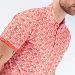 Galvin Green Golf Shirt - Madden Ventil8 - Orange AW23 -Golf Fashion Shop madden d01000049395 s3